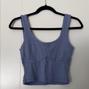 Dynamite Lavender Crop Top
